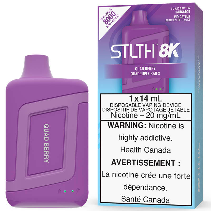 Base Product Image: STLTH 8K Disposable Vape: Quad Berry (1pk)