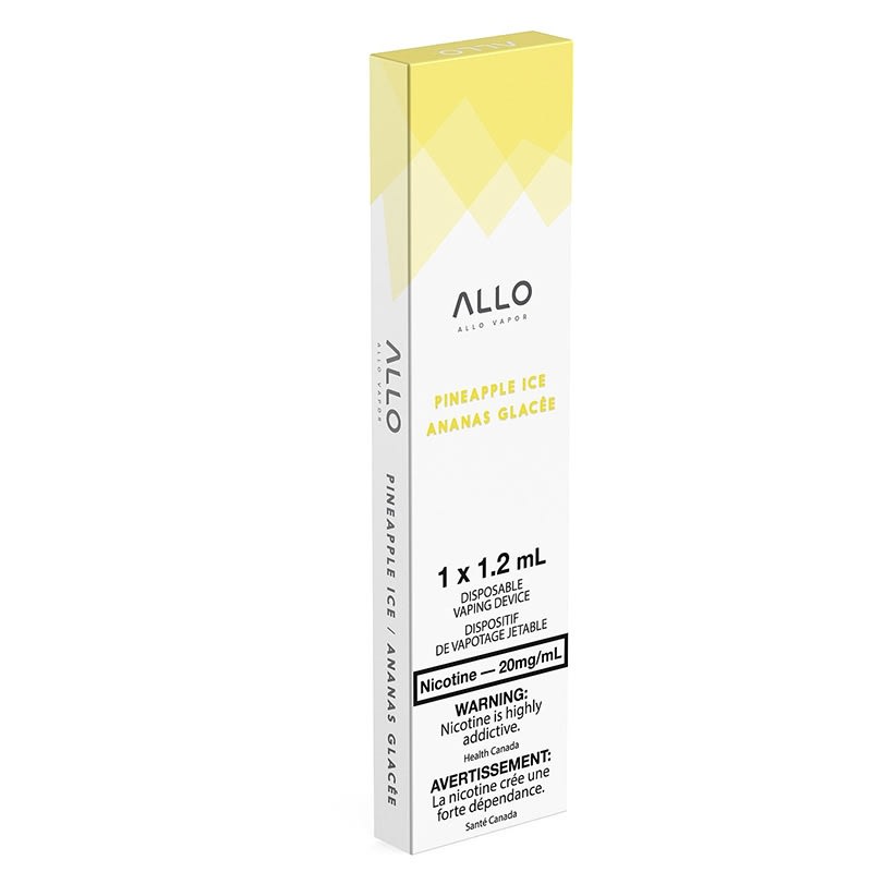 Allo Disposable Vape: Pineapple Ice (1pk): 20mg/mL