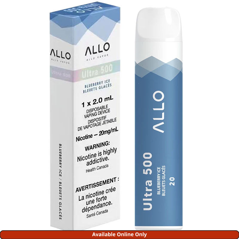 Base Product Image: Allo Ultra 500 Disposable Vape: Blueberry Ice (1pk)