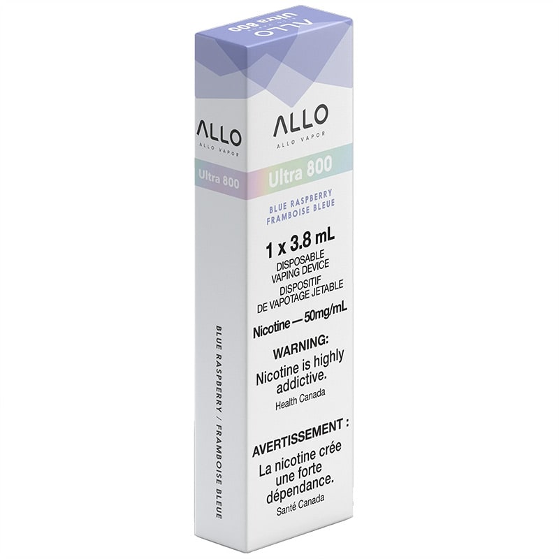 Allo Ultra Disposable Vape: Blue Raspberry (1pk) (50mg)