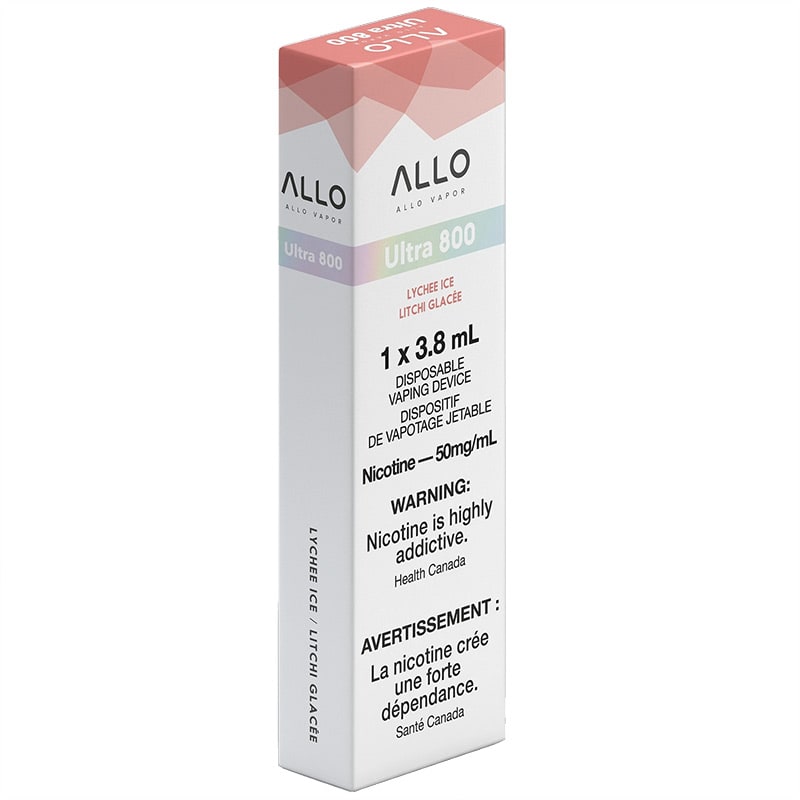 Allo Ultra Disposable Vape: Lychee Ice (1pk) (50mg)