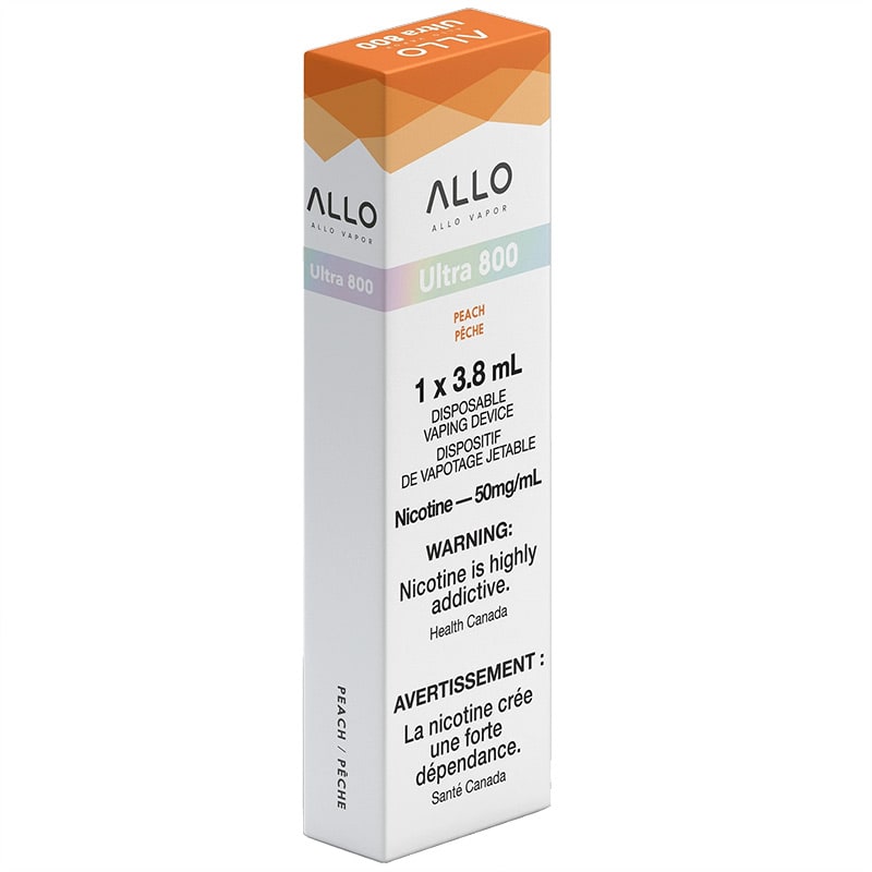 Allo Ultra Disposable Vape: Peach (1pk) (50mg)