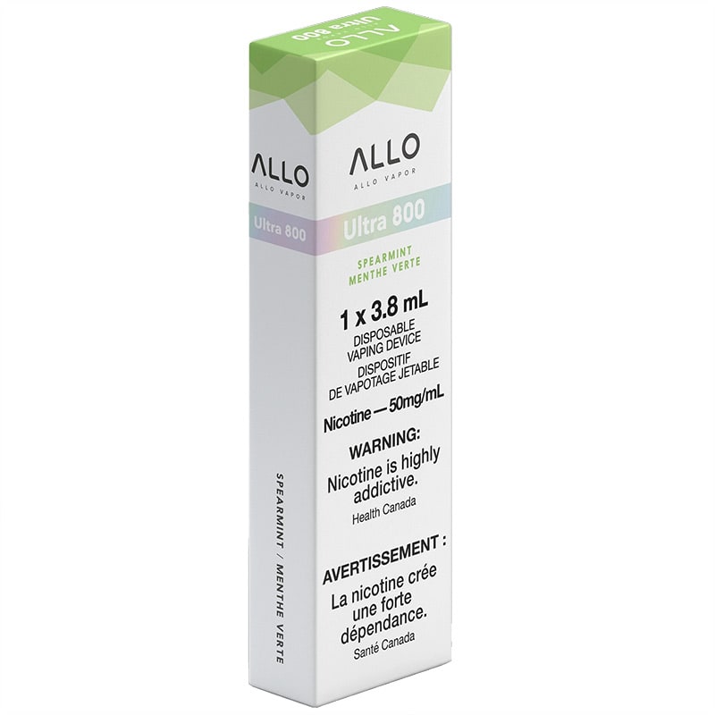 Allo Ultra Disposable Vape: Spearmint (1pk) (50mg)