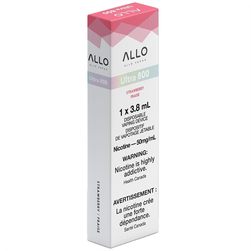 Allo Ultra Disposable Vape: Strawberry (1pk) (50mg)