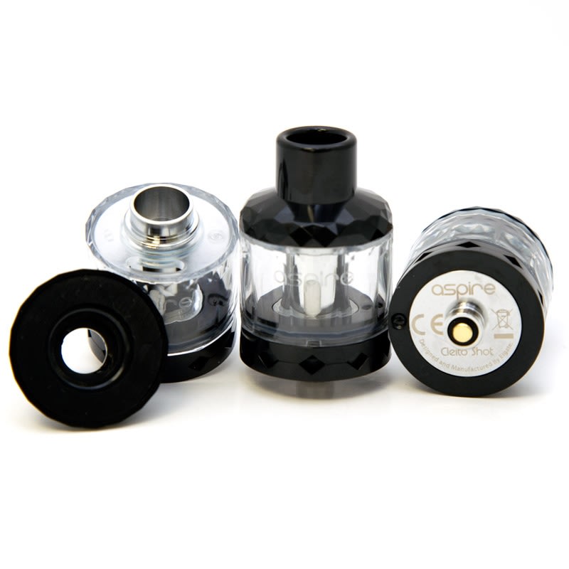 Aspire Cleito Shot Disposable Sub-Ohm Tank (3pk): Black