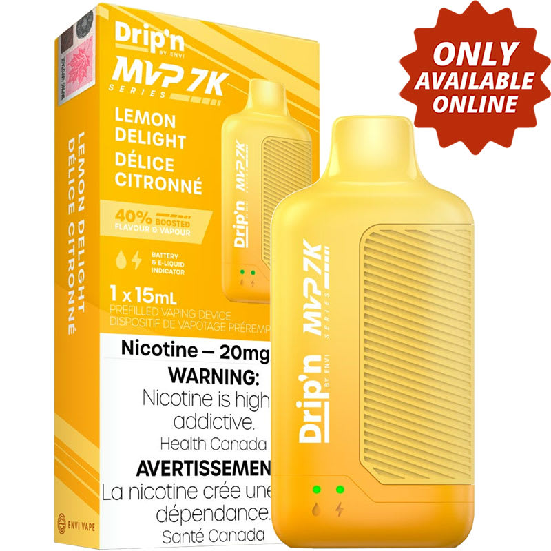 Base Product Image: Drip'n MVP 7K Disposable Vape: Lemon Delight (1pk)