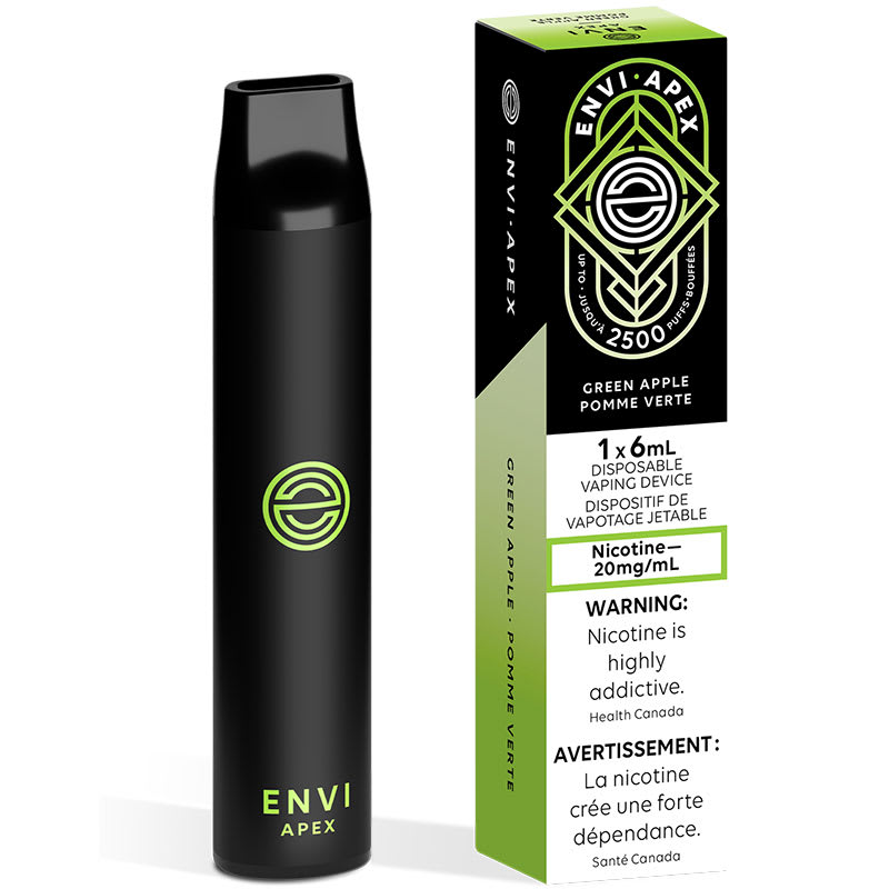 Base Product Image: Envi Apex Disposable Vape: Green Apple (1pk)