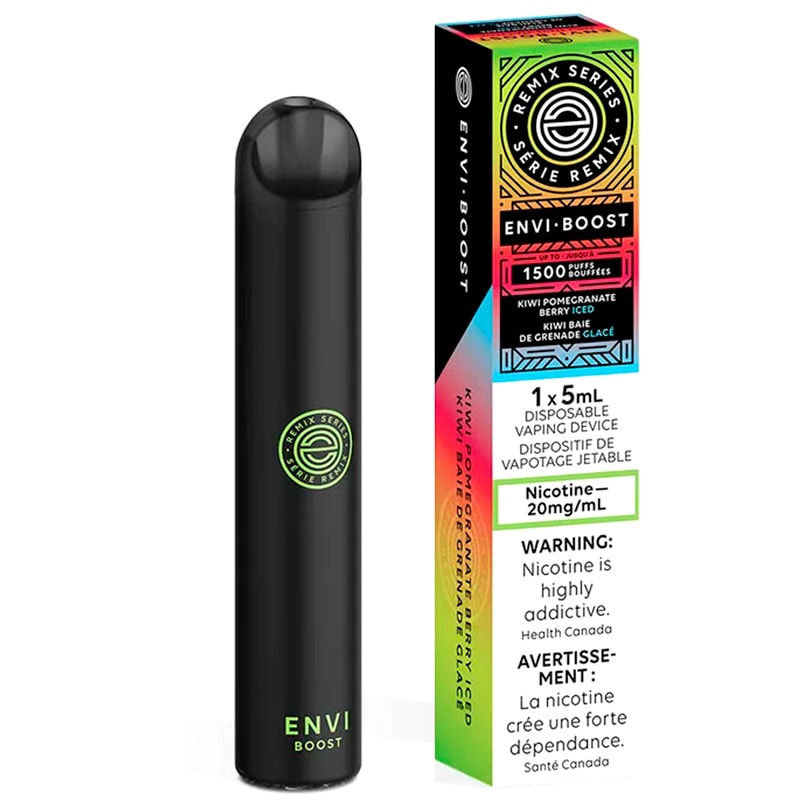 Base Product Image: Envi Boost Vaporisateur Jetable: Kiwi Pomegranate Berry Iced (pqt 1)