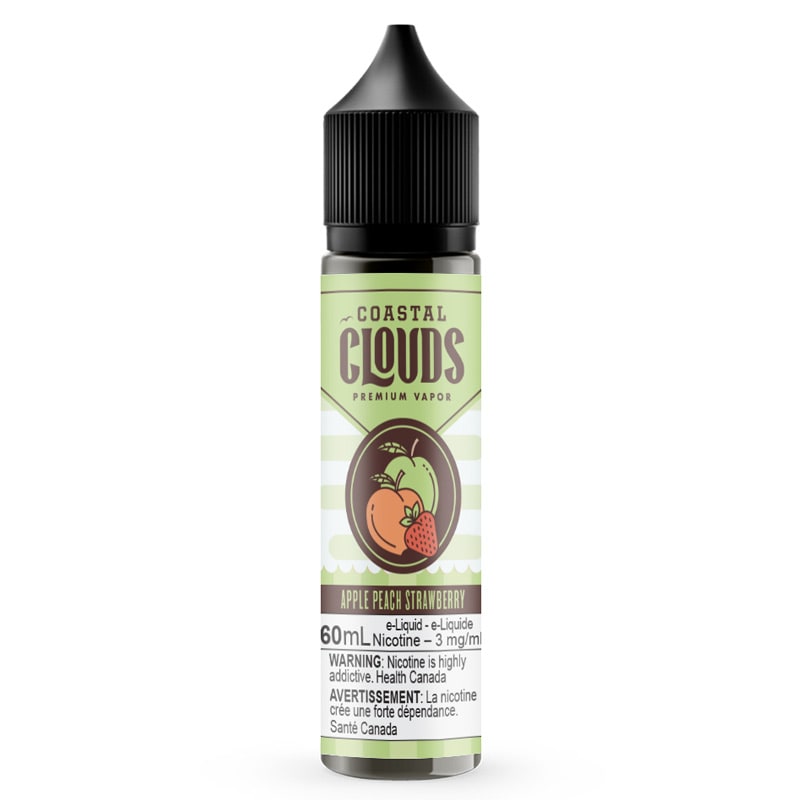 Apple Peach Strawberry E-Liquid - Coastal Clouds (30mL)