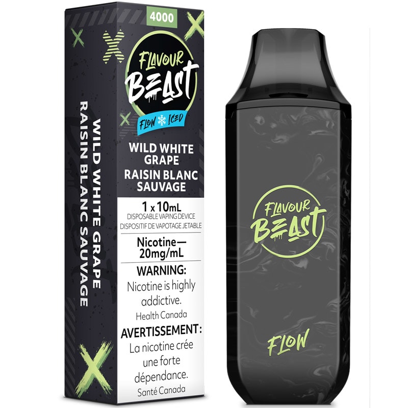 Base Product Image: Flavour Beast Flow Disposable Vape: Wild White Grape Iced (1pk)