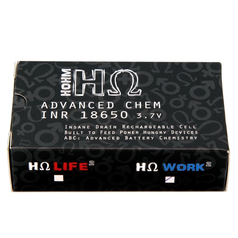 Hohm Tech Hohm Work 18650 Battery (2pk) - 41.3A | 2576mAh