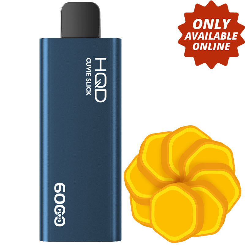 Base Product Image: HQD Cuvie Slick 6000 Disposable Vape: Banana Mint (1pk)