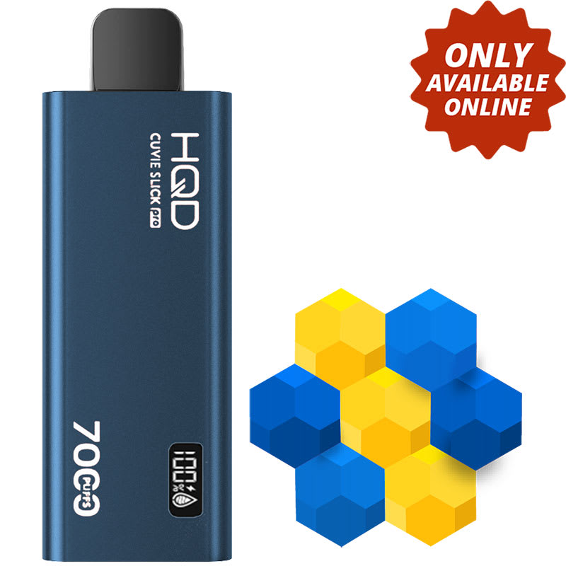 Base Product Image: HQD Cuvie Slick Pro 7000 Disposable Vape: Blueberry Banana (1pk)