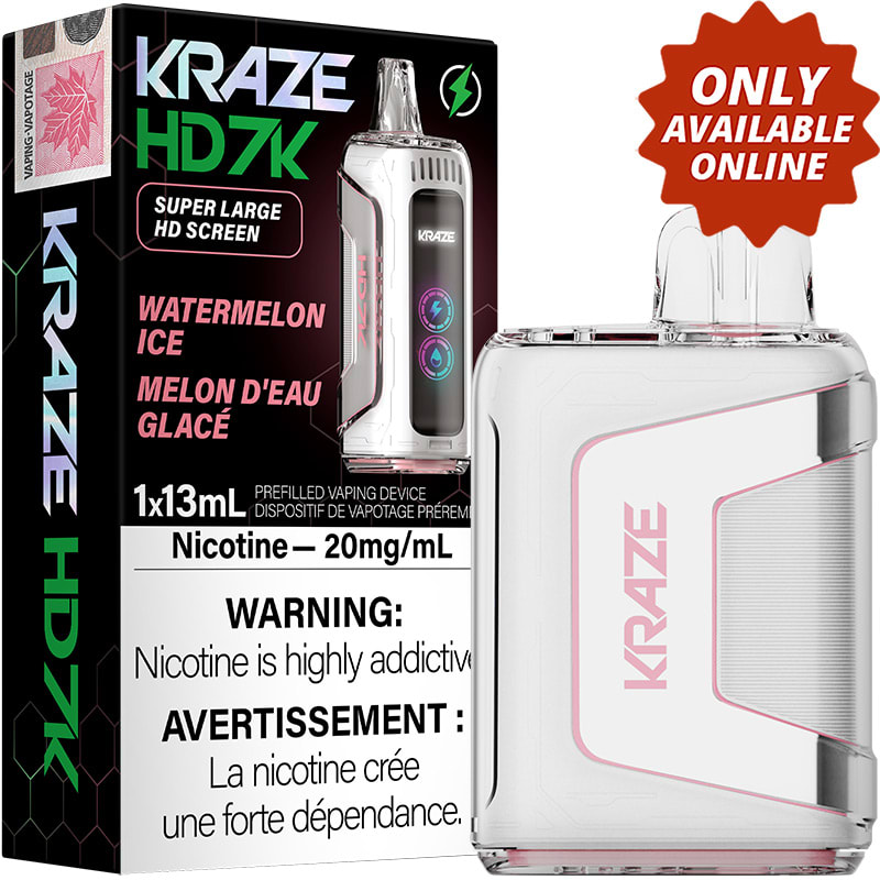 Base Product Image: Kraze HD 7000 Disposable Vape: Watermelon Ice (1pk)