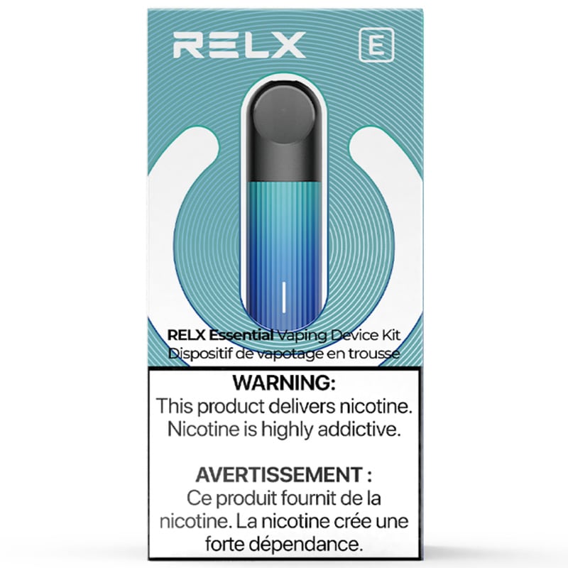 RELX Essential Vaping Device - Blue Glow