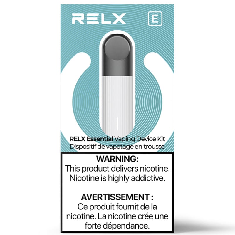 RELX Essential Vaping Device - Silver