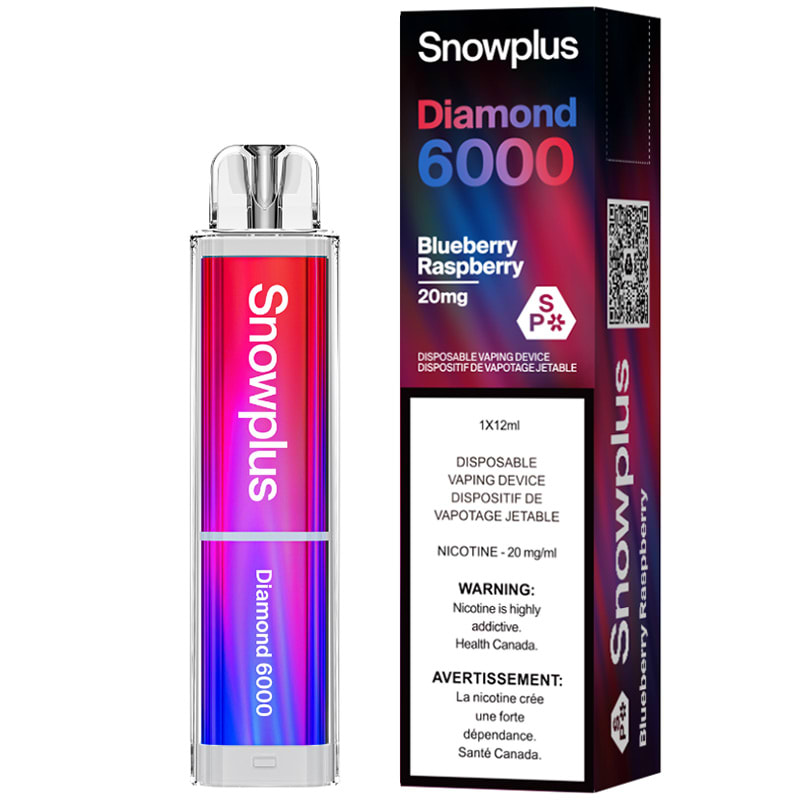 Base Product Image: SnowPlus Diamond 6000 Disposable Vape: Blueberry Raspberry (1pk)