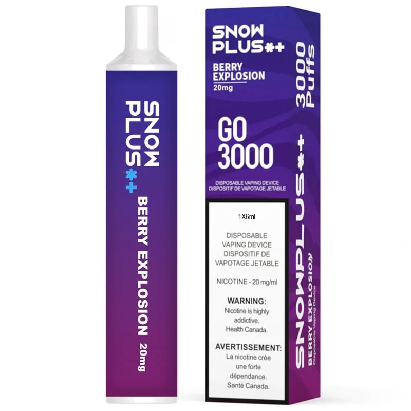 Base Product Image: SnowPlus Go 3000 Disposable Vape: Berry Explosion (1pk)