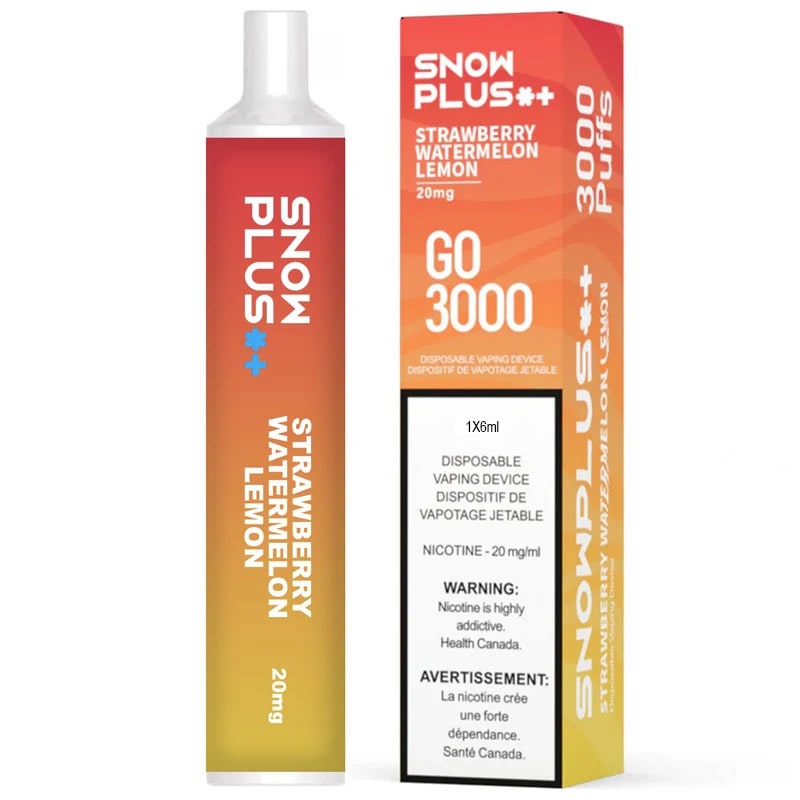 Base Product Image: SnowPlus Go 3000 Disposable Vape: Strawberry Watermelon Lemon (1pk)