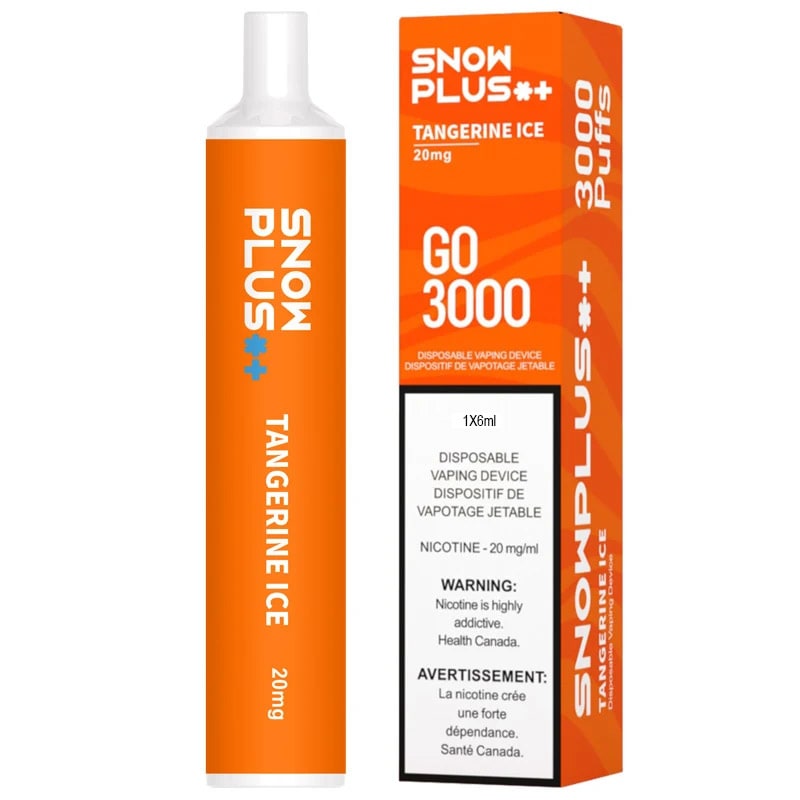 Base Product Image: SnowPlus Go 3000 Disposable Vape: Tangerine Ice (1pk)