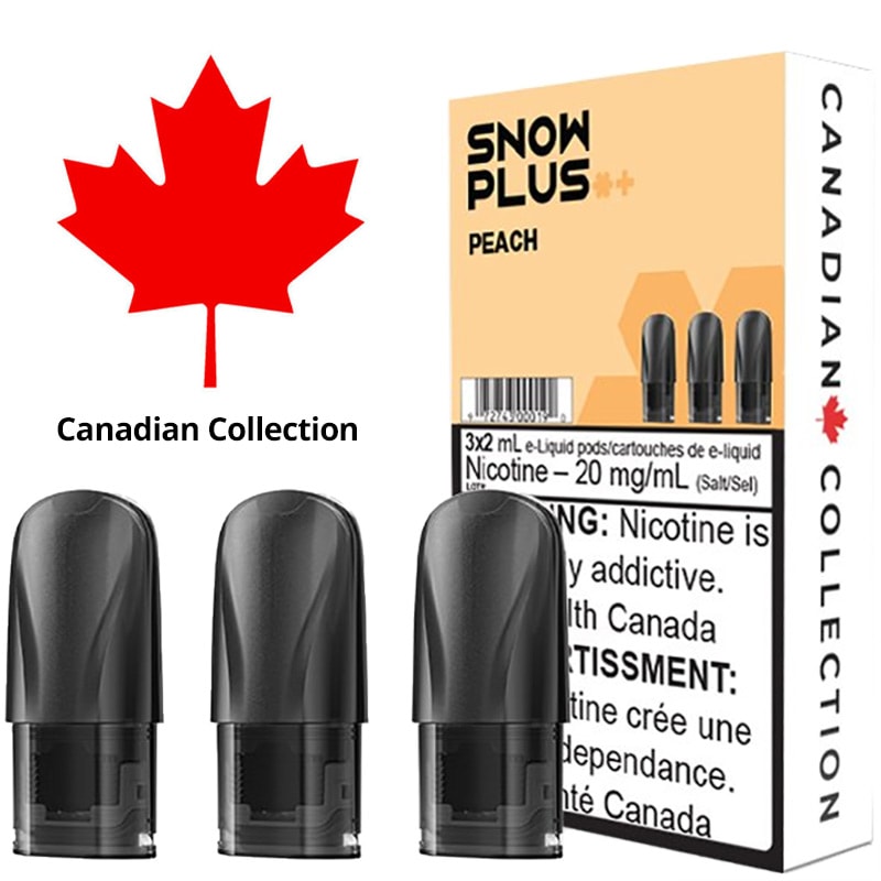 SnowPlus Pods - Canadian: Peach (3pk) - 20mg/mL