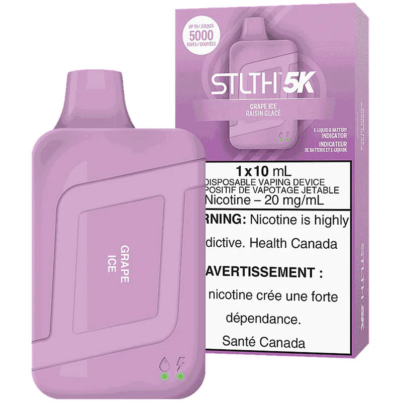 Base Product Image: STLTH 5K Disposable Vape: Grape Ice (1pk)