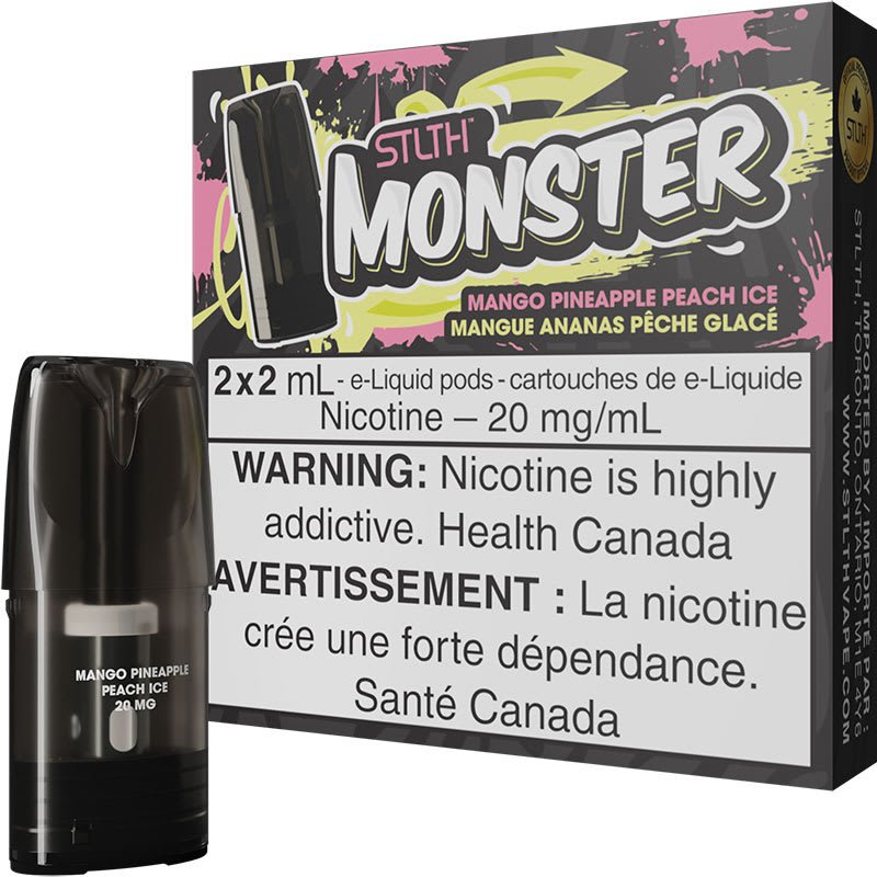 Base Product Image: STLTH Pods - Monster: Mango Pineapple Peach Ice (2pk)