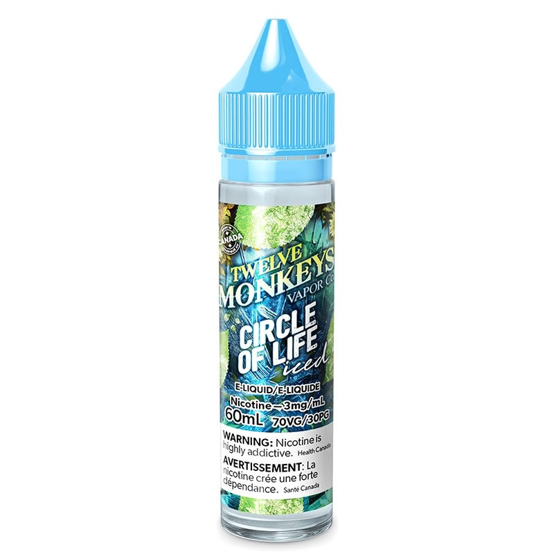 Circle of Life Iced E-Liquid - Twelve Monkeys: Ice Age (60mL)