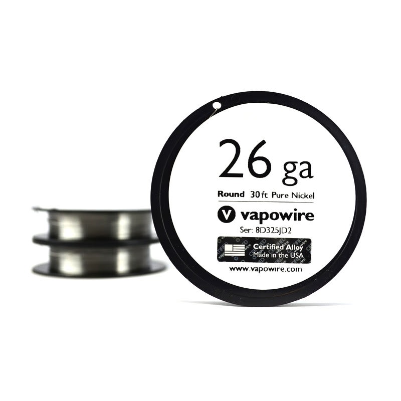  VapoWire Pure Nickel (Ni-200) 26, 28 ga wire - 30ft