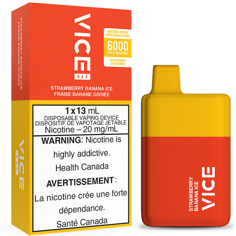 Base Product Image: Vice Box Disposable Vape: Strawberry Banana Ice (1pk)