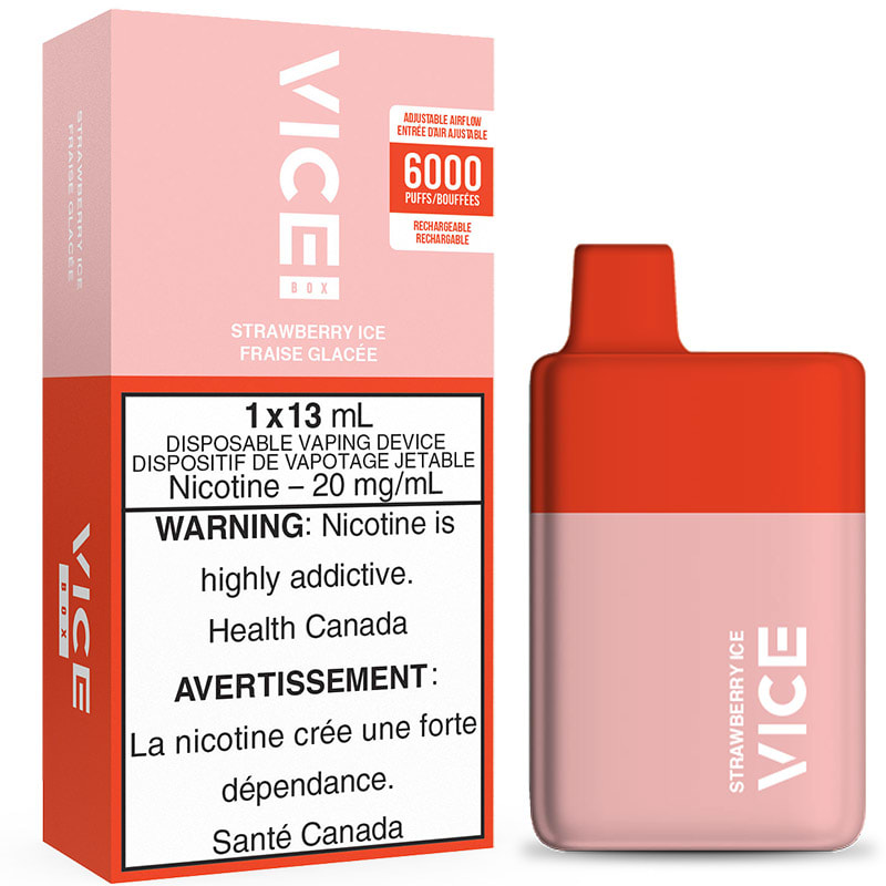 Base Product Image: Vice Box Disposable Vape: Strawberry Ice (1pk)