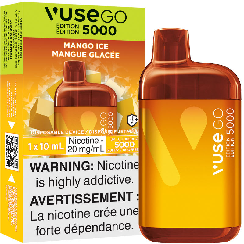 Base Product Image: Vuse GO Edition 5000 Disposable Vape: Mango Ice (1pk)