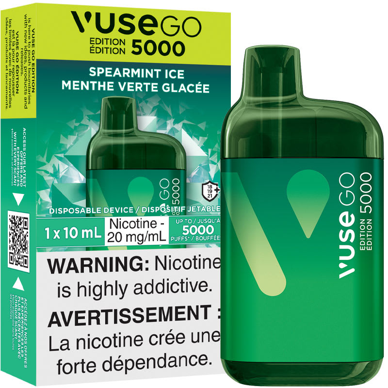 Base Product Image: Vuse GO Edition 5000 Disposable Vape: Spearmint Ice (1pk)