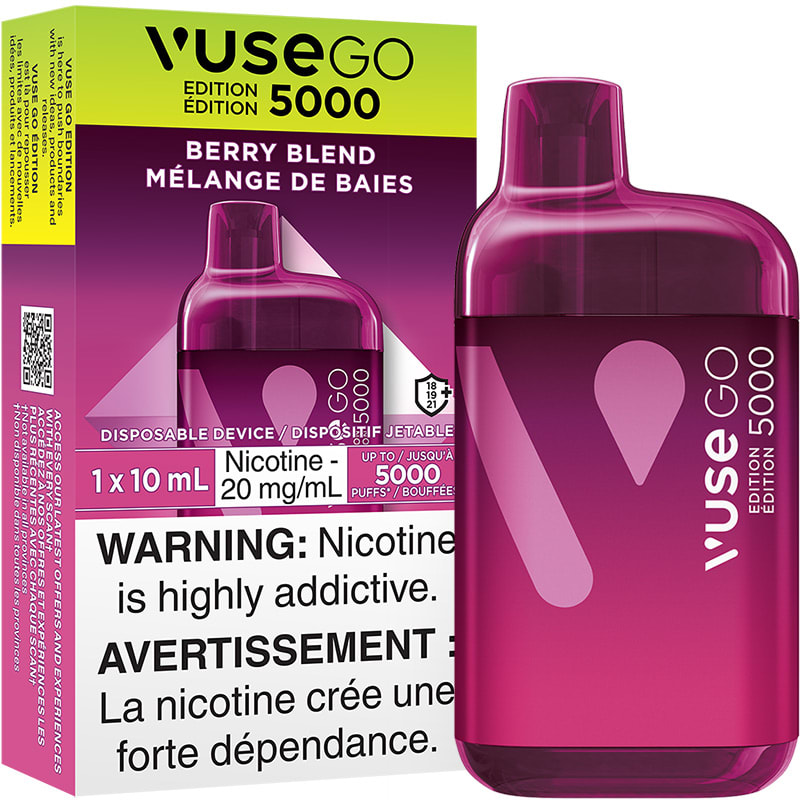 Base Product Image: Vuse GO Edition 5000 Disposable Vape: Berry Blend (1pk)