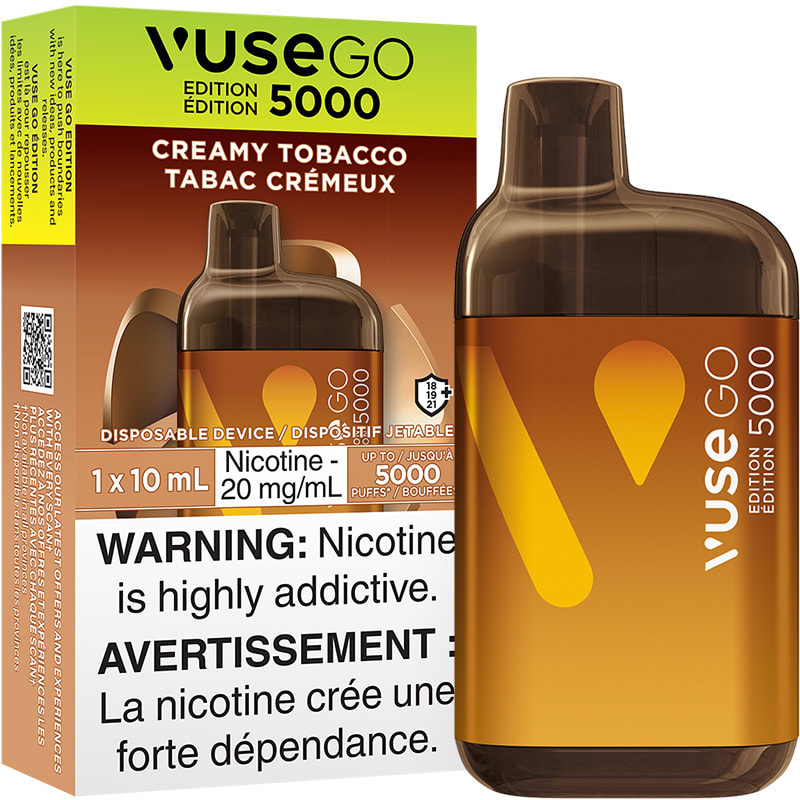 Base Product Image: Vuse GO Edition 5000 Disposable Vape: Creamy Tobacco (1pk)