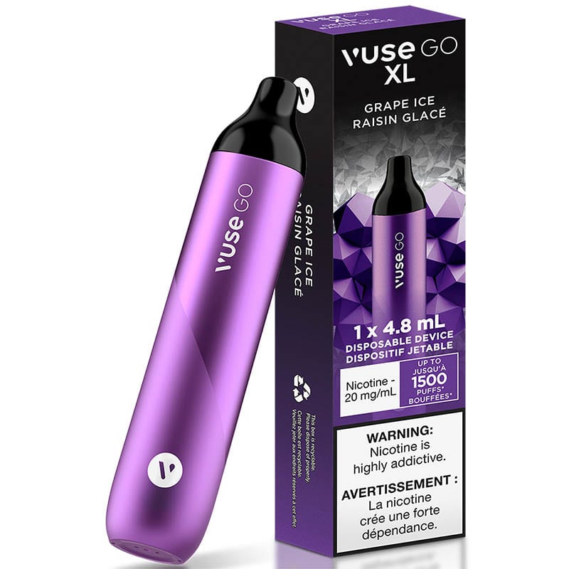 Base Product Image: Vuse Go XL Disposable Vape: Grape Ice (1pk)