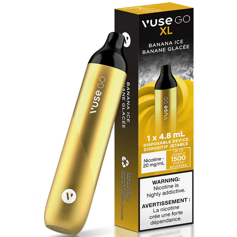 Base Product Image: Vuse Go XL Disposable Vape: Banana Ice (1pk)