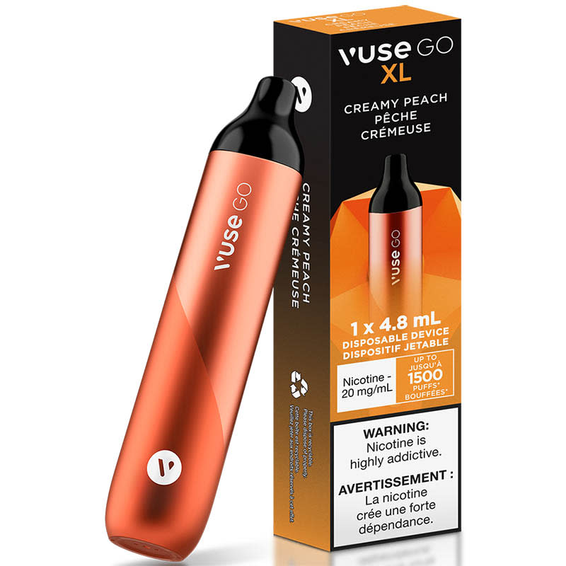 Base Product Image: Vuse Go XL Disposable Vape: Creamy Peach (1pk)