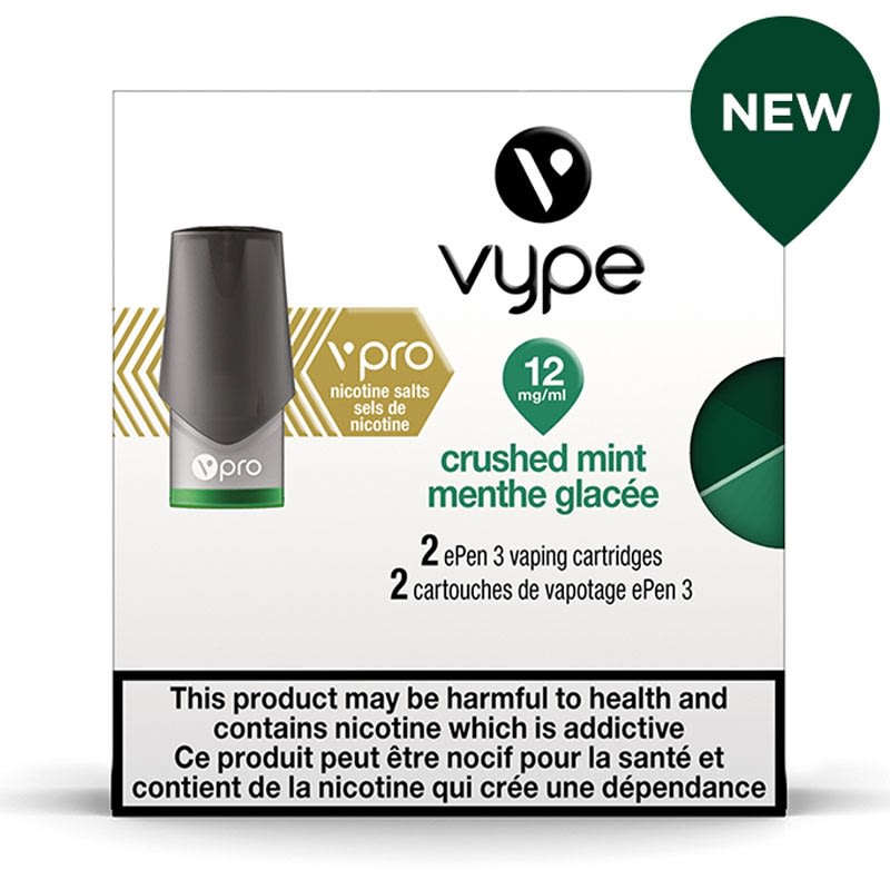 Vype ePen 3 vPro Crisp (Crushed) Mint Cartridges (2pk) (12mg)