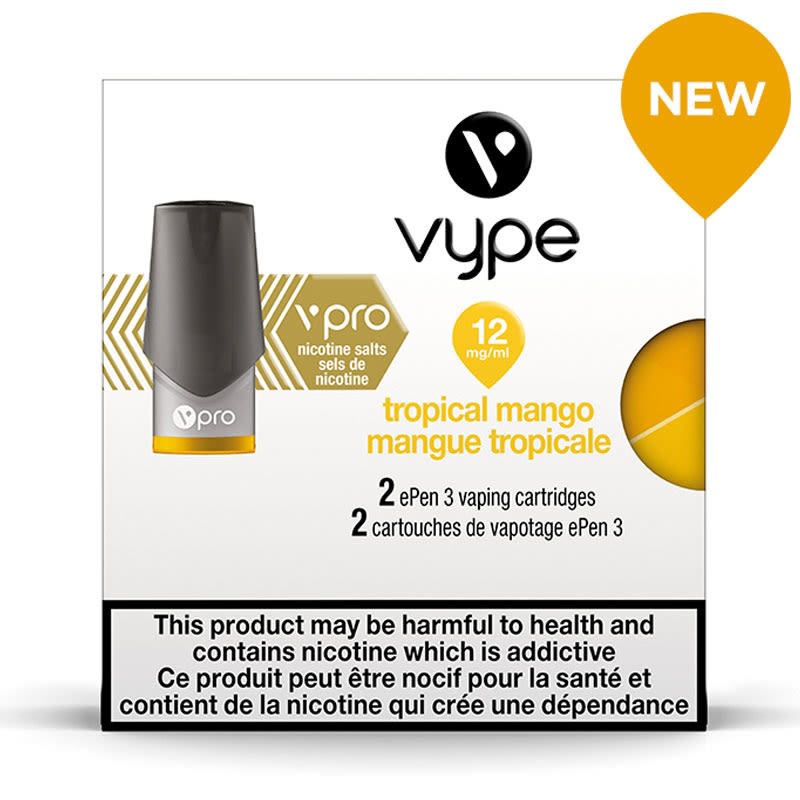 Vype ePen 3 vPro Ripe (Tropical) Mango Cartridges 2pk 12mg