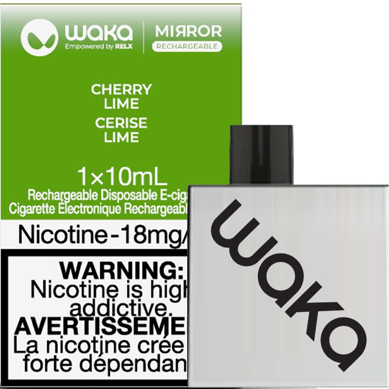 Base Product Image: WAKA Mirror Disposable Vape: Cherry Lime (1pk)