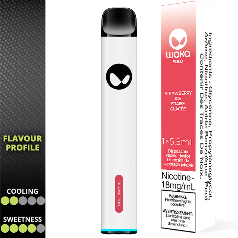 Base Product Image: Waka Solo Disposable Vape: Strawberry Ice (1pk)