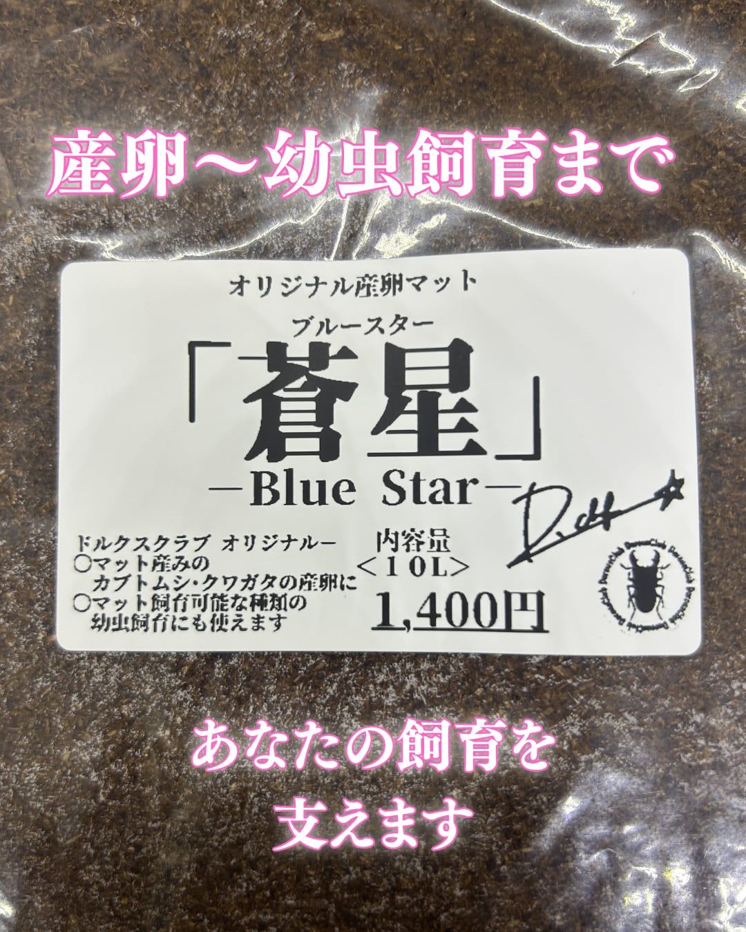 オリジナル産卵マット 『蒼星 - ブルースター -』 10L
