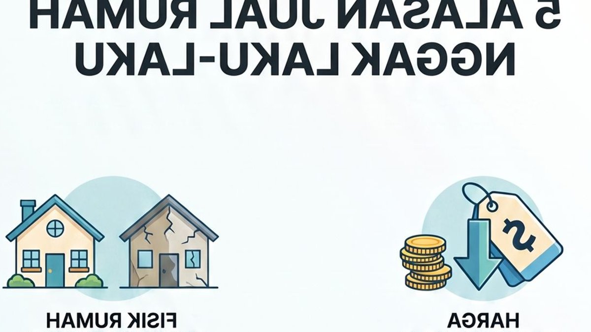 Rumah tak laku jual ini penyebabnya - rumah tidak laku