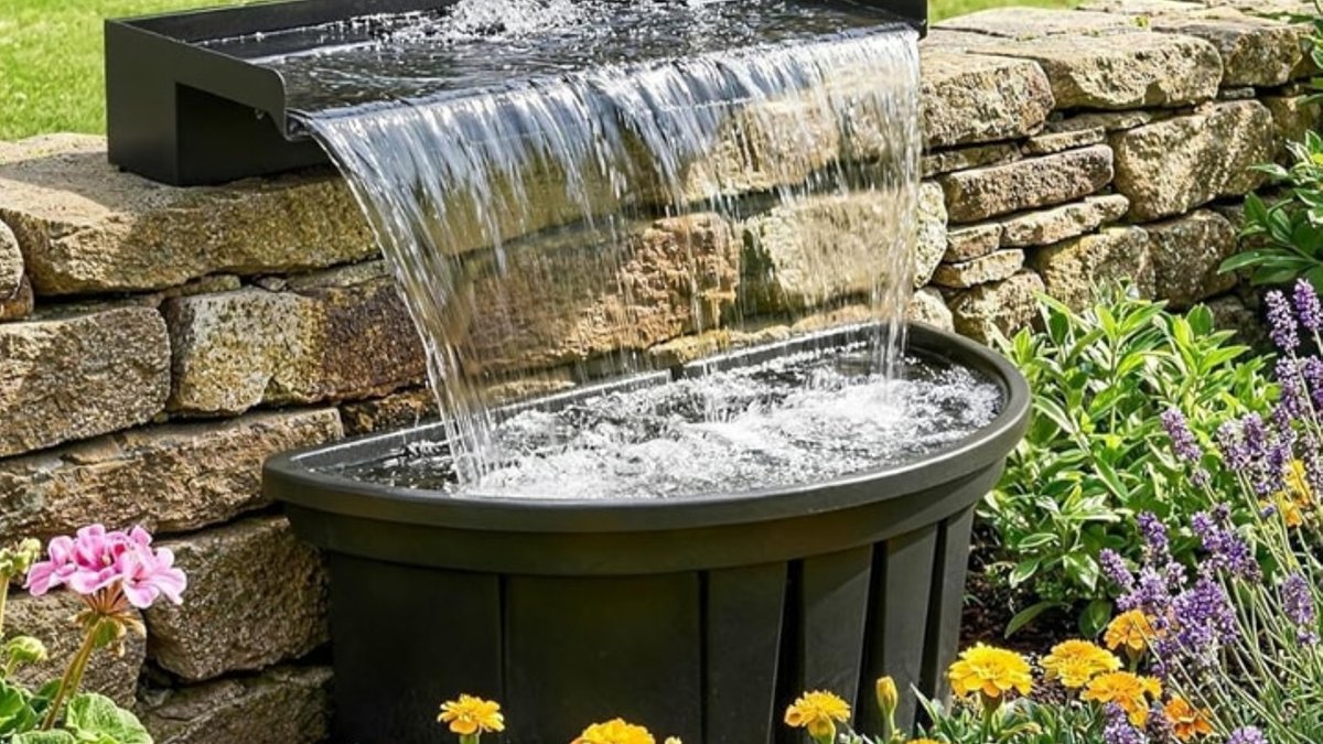 DIY Pondless Waterfall Kit Transforms Backyard Elegance - pondless waterfall