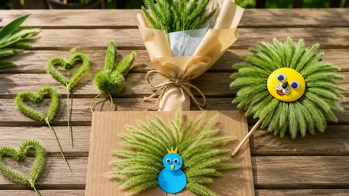Foxtail Grass Crafts Feature Hearts Animals Bunny Rings - foxtail grass crafts
