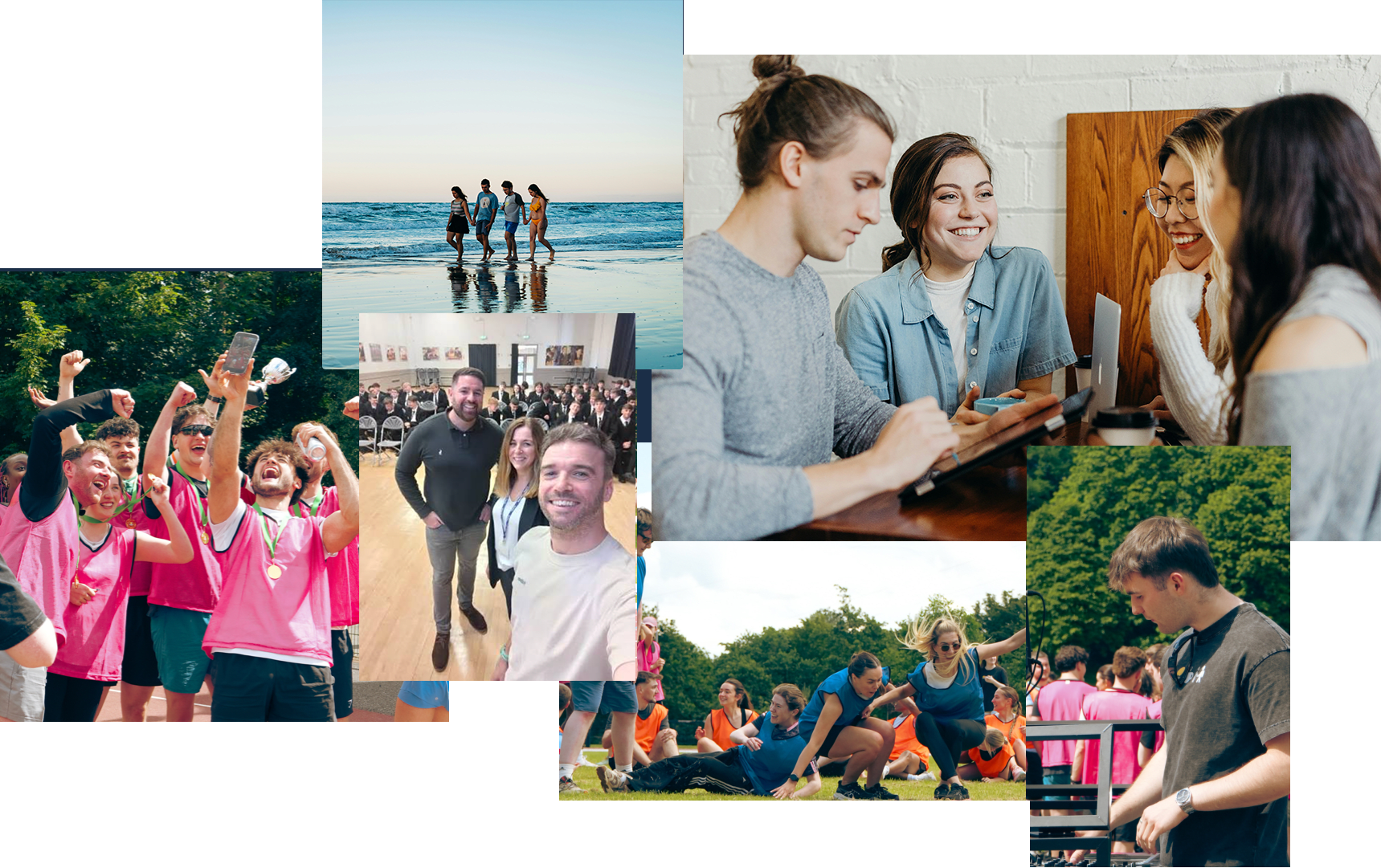 Collage of photos from Healthcare Builders community events