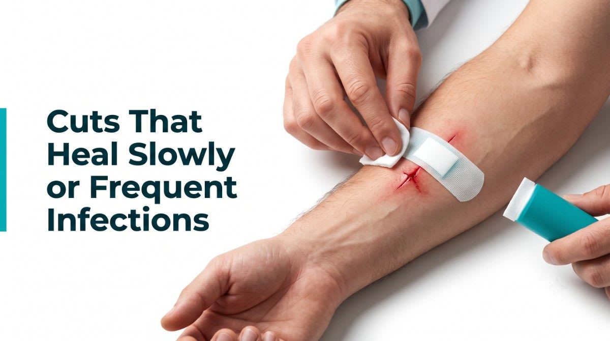 Cuts That Heal Slowly