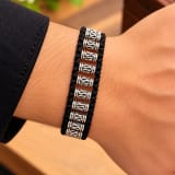 BLACK THREAD + SILVER 92.5 SILVER BEATS 15 – Model Wear View