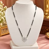 92.5 STERLING SILVER MANGALSUTRA – Back / Stamp View